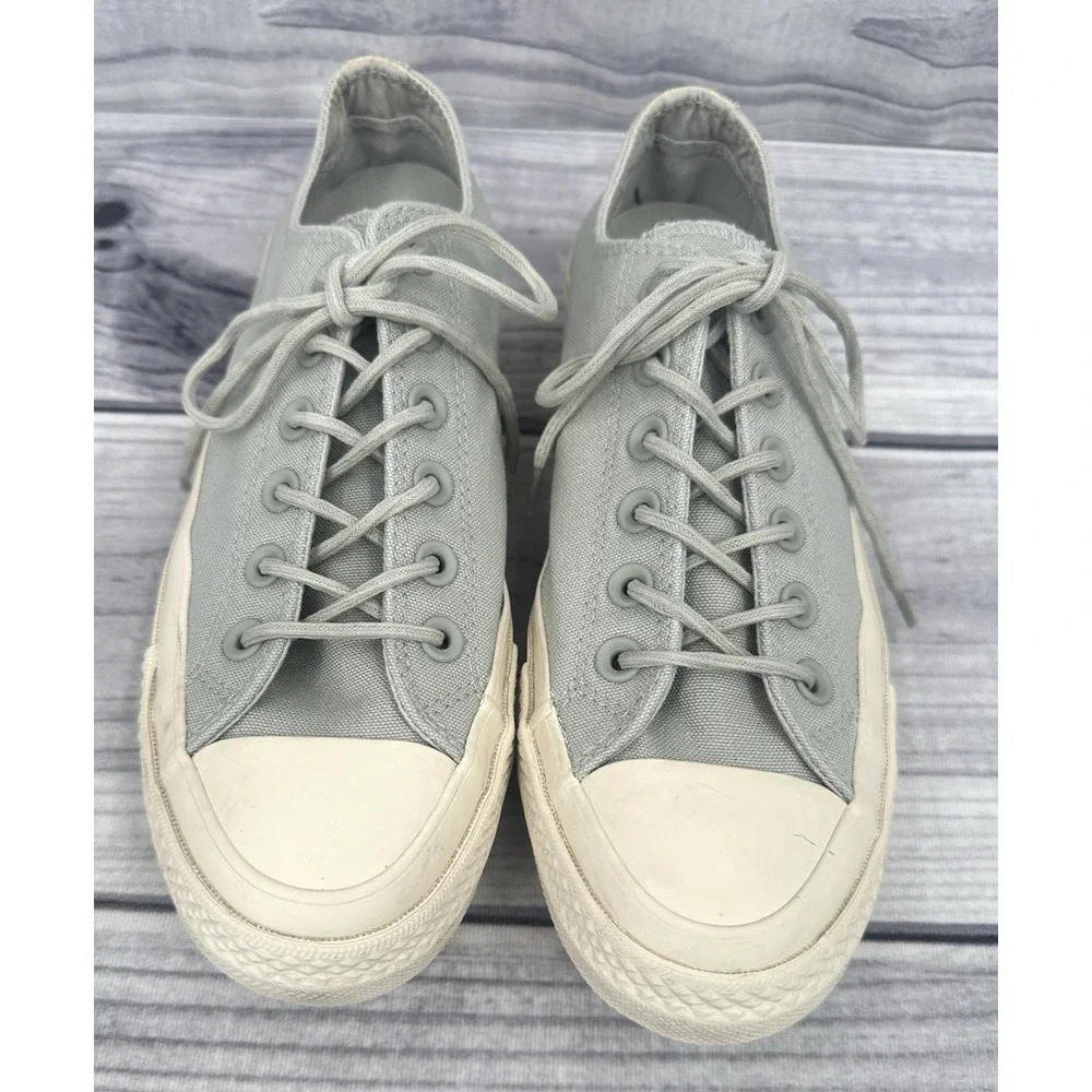 CONVERSE CHUCK TAYLOR ALL STAR LIFT RIPPLE OX SNEAKERS  Women's  8  GREY NATURAL